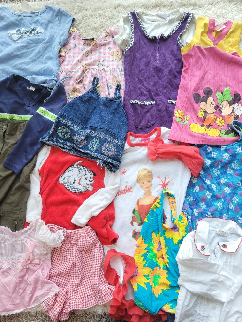 Vintage Lot of Girls Kids Youth Clothes 90s Sizes 3T-14